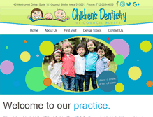 Tablet Screenshot of childrensdentistryofcb.com